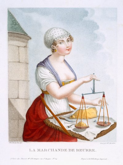The Butter Merchant, c.1816 by Claude Louis Desrais